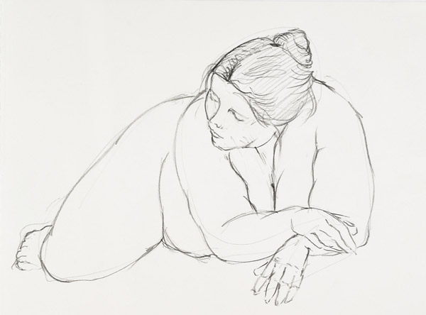 dessin de nu féminin