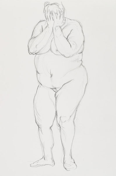 dessin de nu féminin