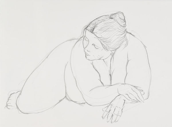 dessin de nu féminin