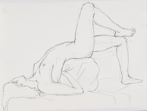 dessin de nu féminin