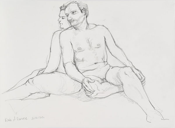 dessin de nu féminin