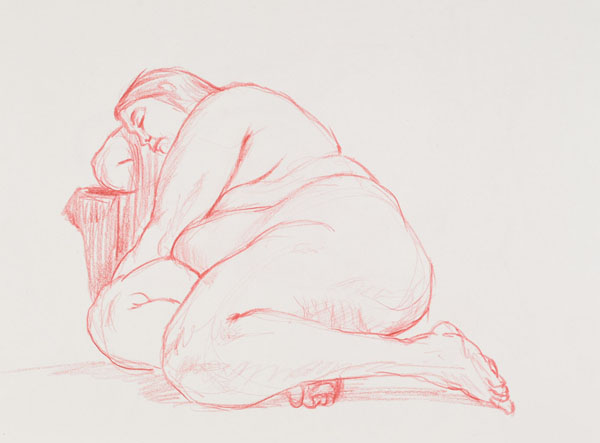 dessin de nu féminin