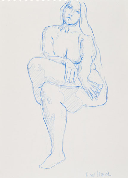 dessin de nu féminin