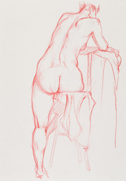 dessin de nu féminin