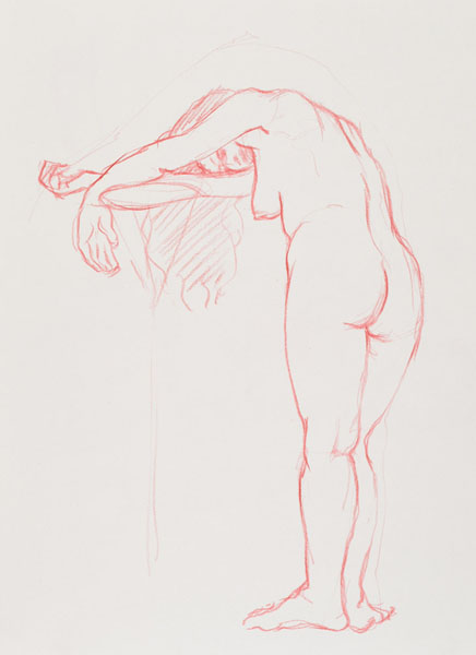 dessin de nu féminin