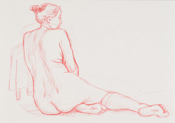 dessin de nu féminin