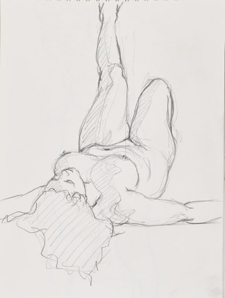 dessin de nu féminin