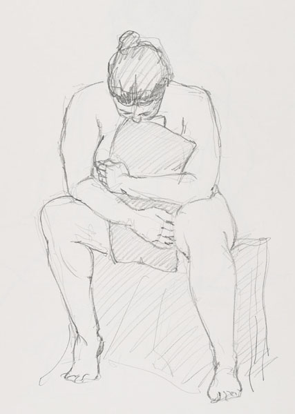 dessin de nu féminin