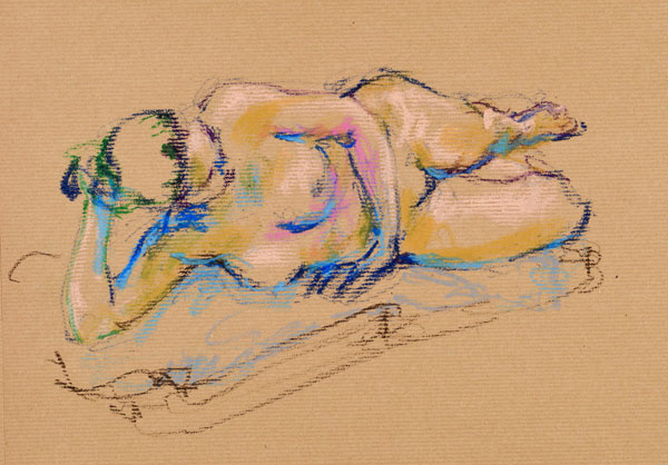 dessin de nu féminin