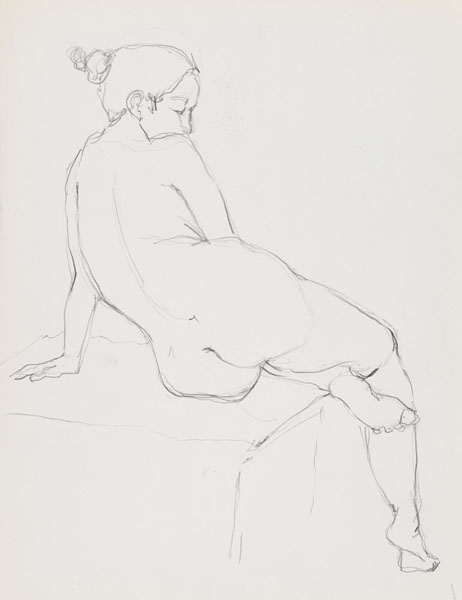 dessin de nu féminin