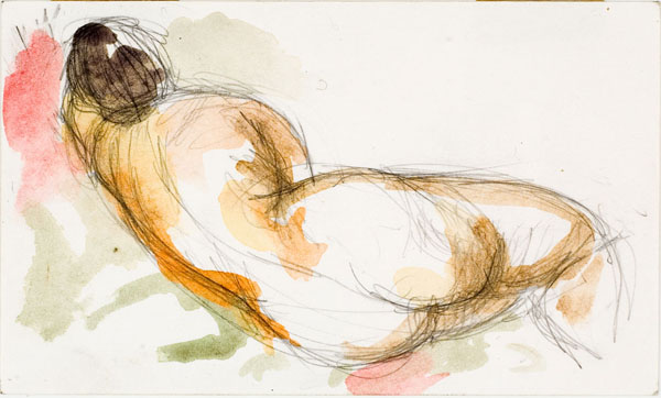 dessin de nu féminin