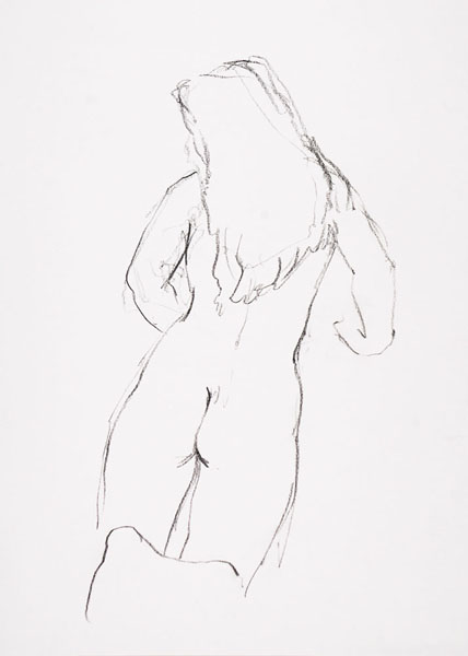 dessin de nu féminin