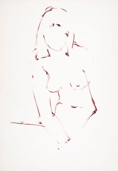 dessin de nu féminin