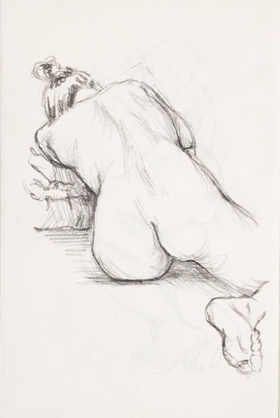 dessin de nu féminin