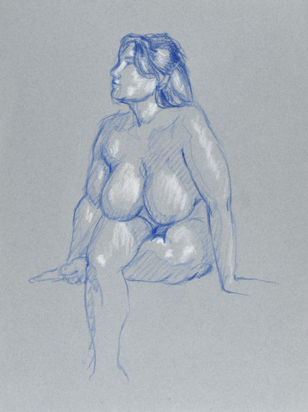 dessin de nu féminin