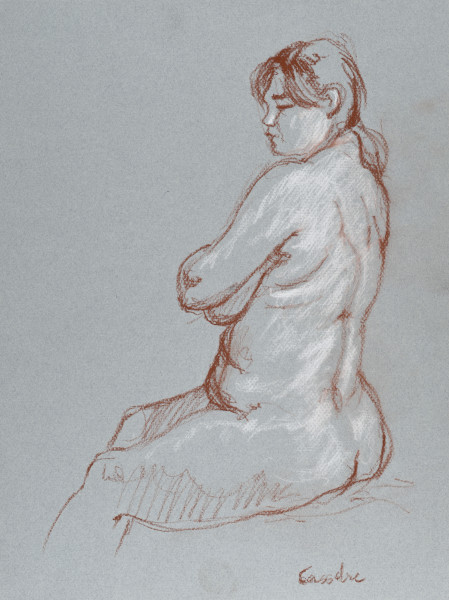 dessin de nu féminin