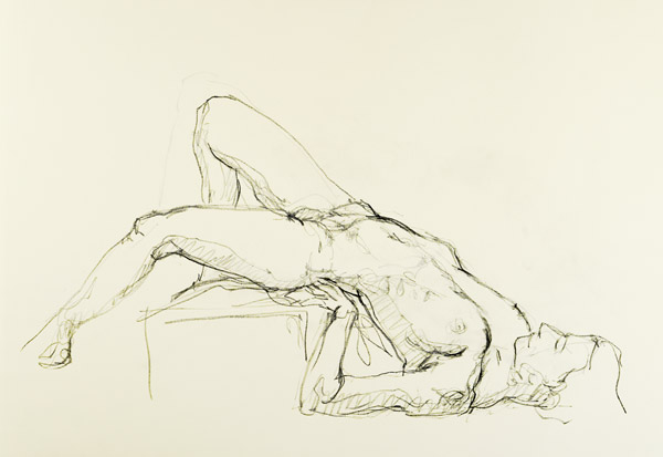 dessin de nu féminin