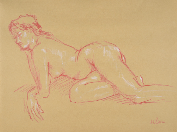 dessin de nu féminin