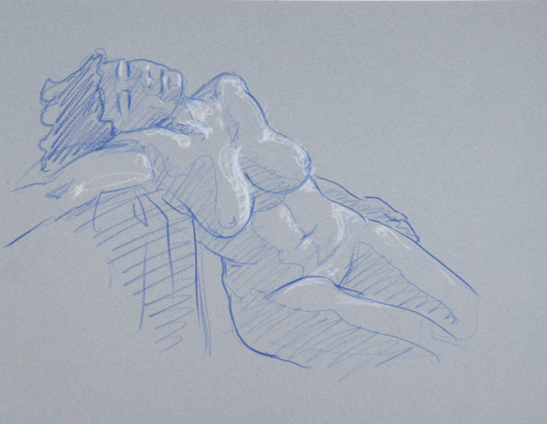 dessin de nu féminin