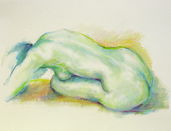 dessin de nu féminin