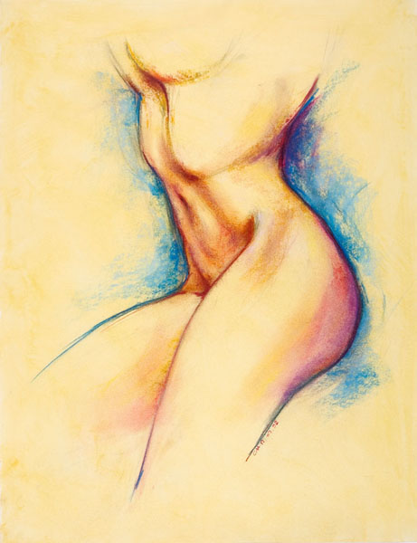 dessin de nu féminin