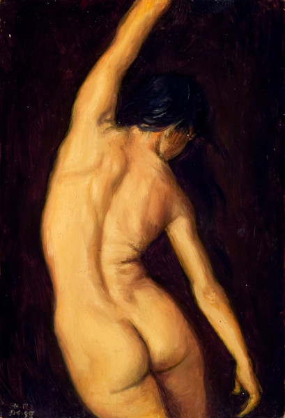 dessin de nu féminin