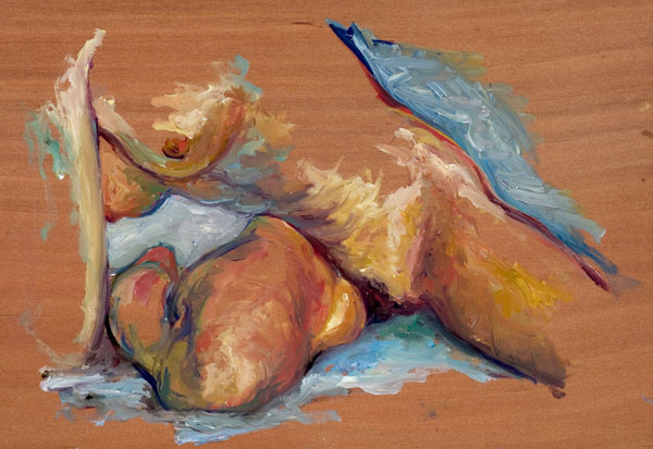 dessin de nu féminin