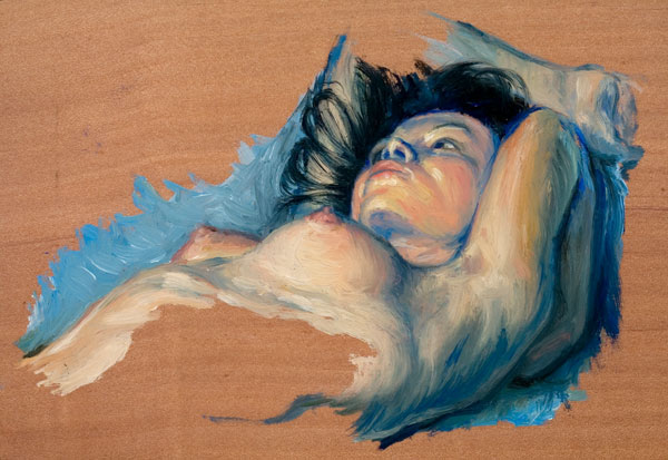 dessin de nu féminin